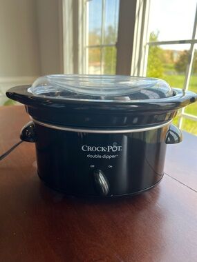 Crock-Pot Double Dipper Slow Cooker - Black